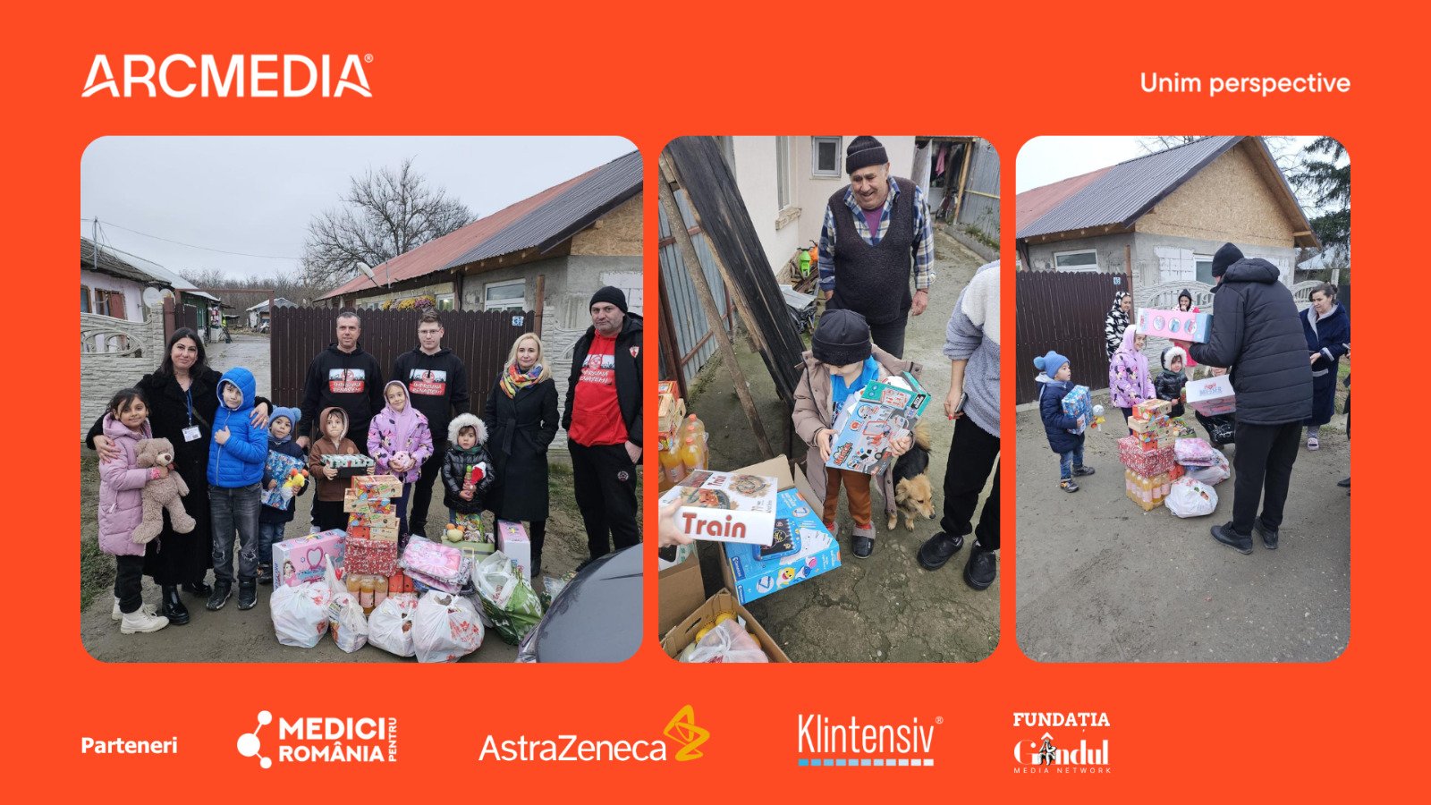ARCMEDIA aduce bucurii de Crăciun copiilor defavorizați