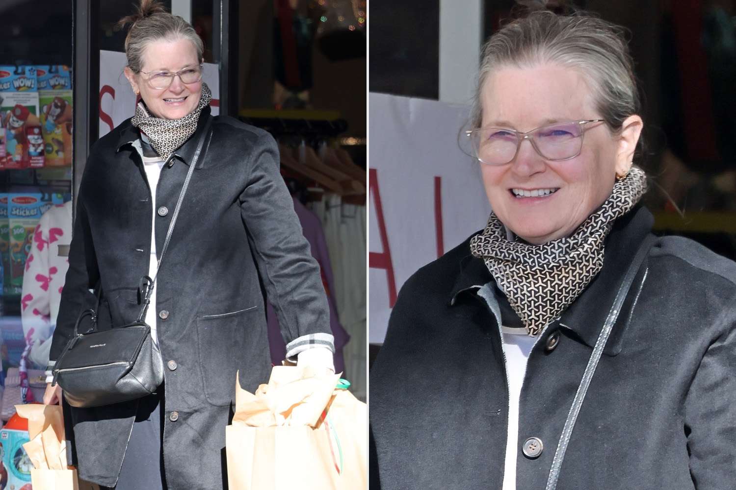 Bridget Fonda surprinsă la o rară apariție publică în Los Angeles