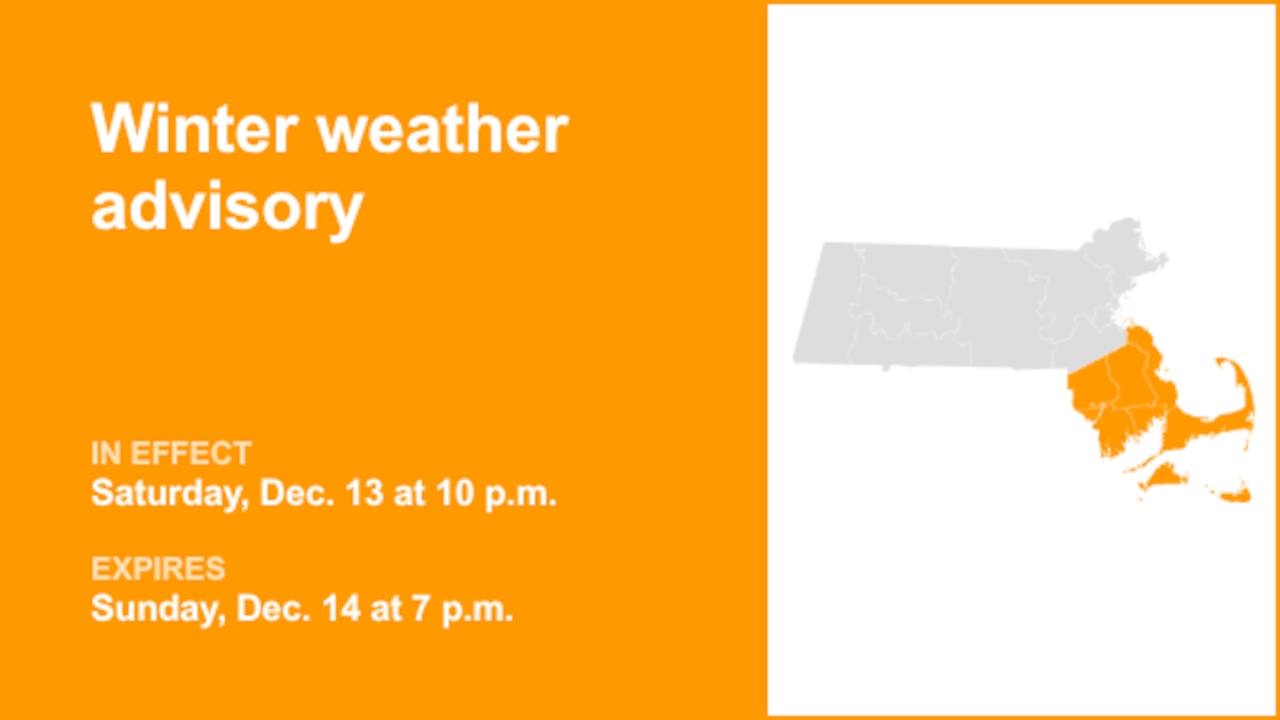 Actualizare: avertisment meteo de iarnă emis pentru 5 județe din Massachusetts până duminică seara