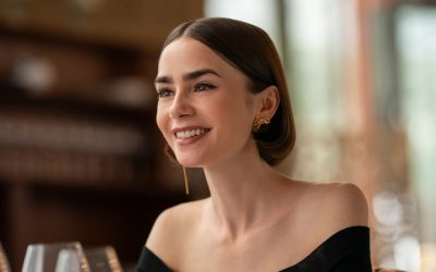 Lily Collins '90s Makeup and Lip Liner From Emily in Paris Season 5