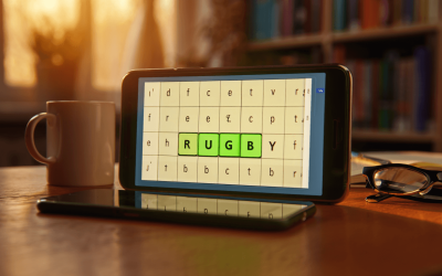 Today's Wordle answer is rugby, sport played with oval ball