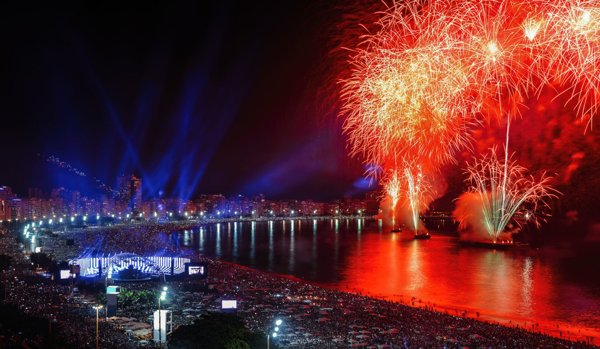 Revelionul de pe Copacabana, cea mai mare petrecere de Anul Nou.