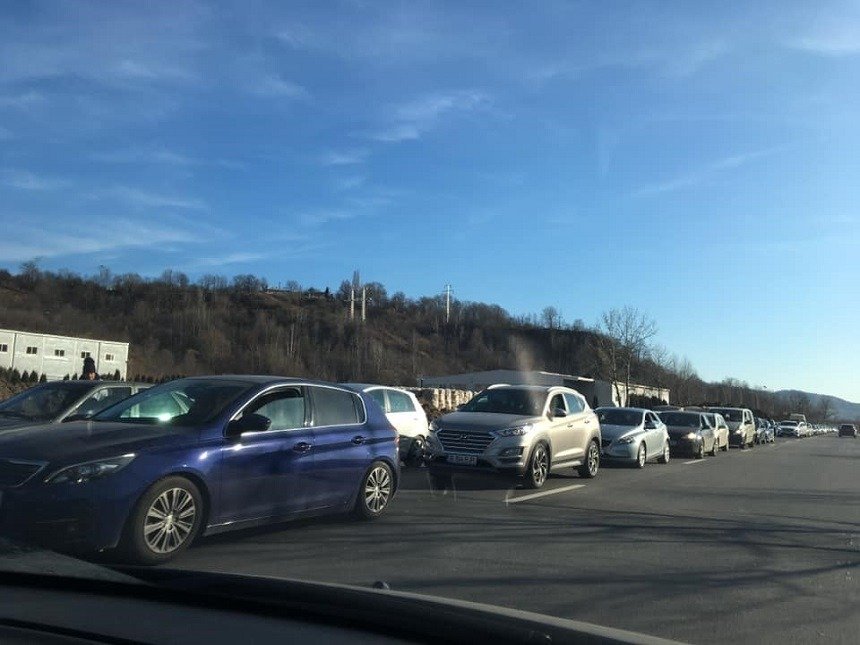 Aglomeratie pe DN 1 în Valea Prahovei