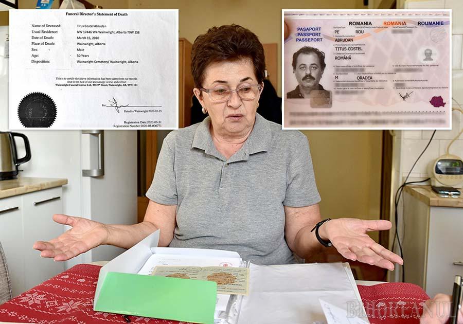 O orădeancă așteaptă 4 ani certificatul de deces al fiului ei decedat în străinătate
