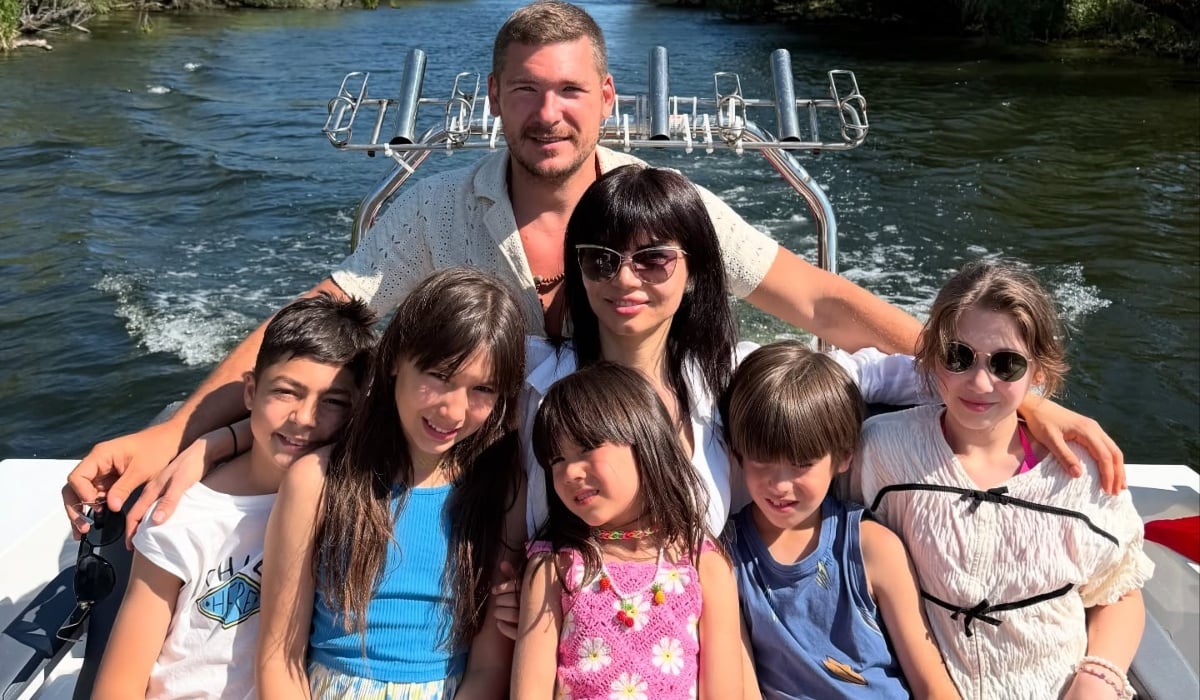 Călin Donca și familia sa