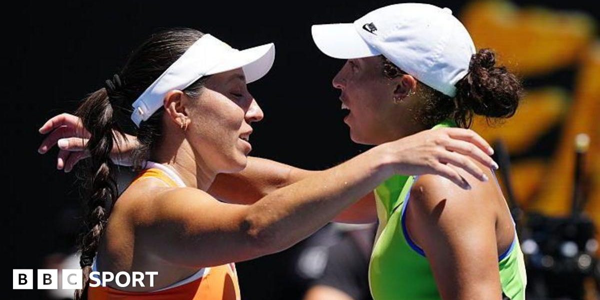 Jessica Pegula of the United States celebrates her victory against Madison Keys of the United States
