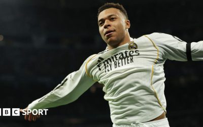 Real Madrid 6-1 Monaco: Kylian Mbappe scores twice against former club in convincing win