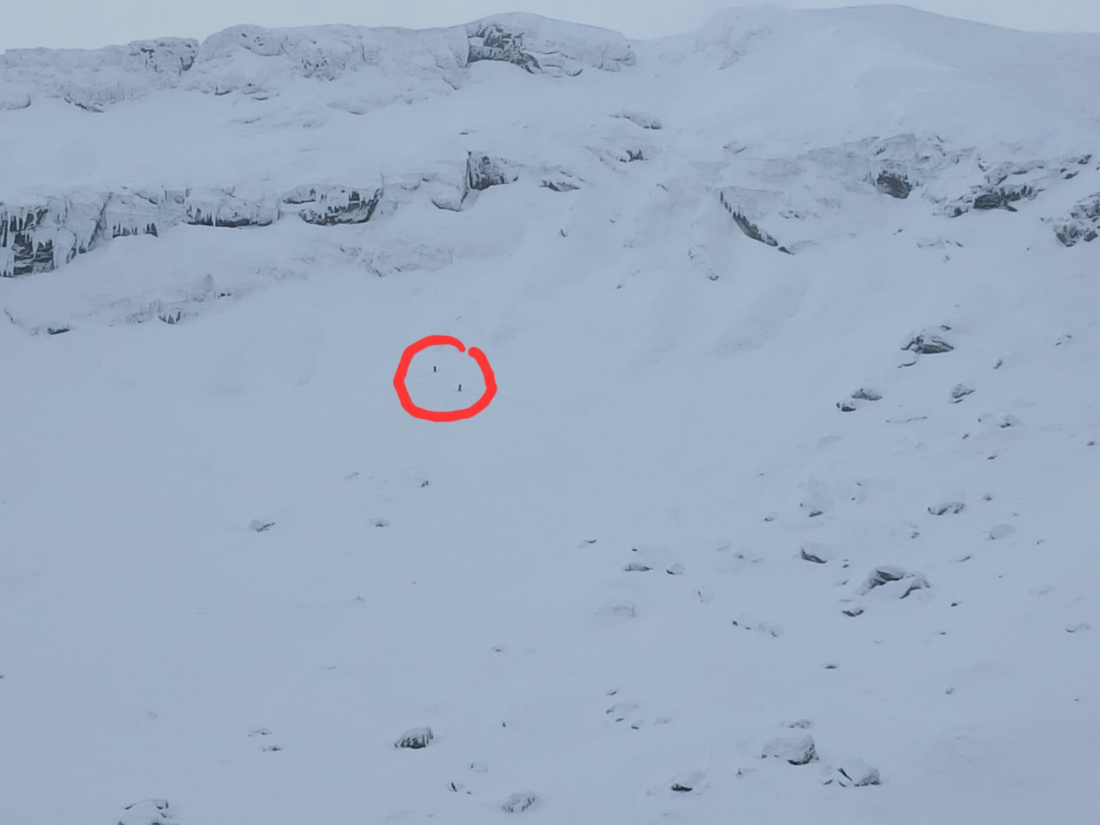 Avalanșă masivă, declanșată de doi schiori