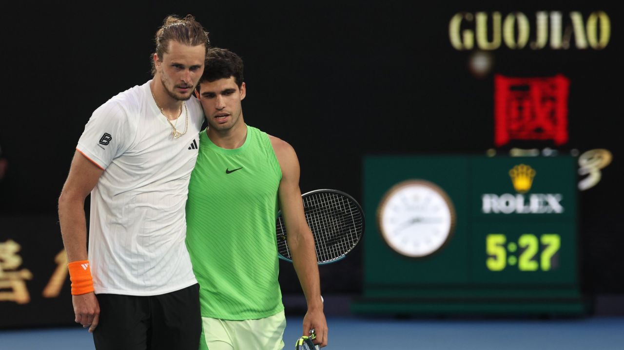 Semifinala record de la Australian Open: Alcaraz – Zverev, cele mai intense momente