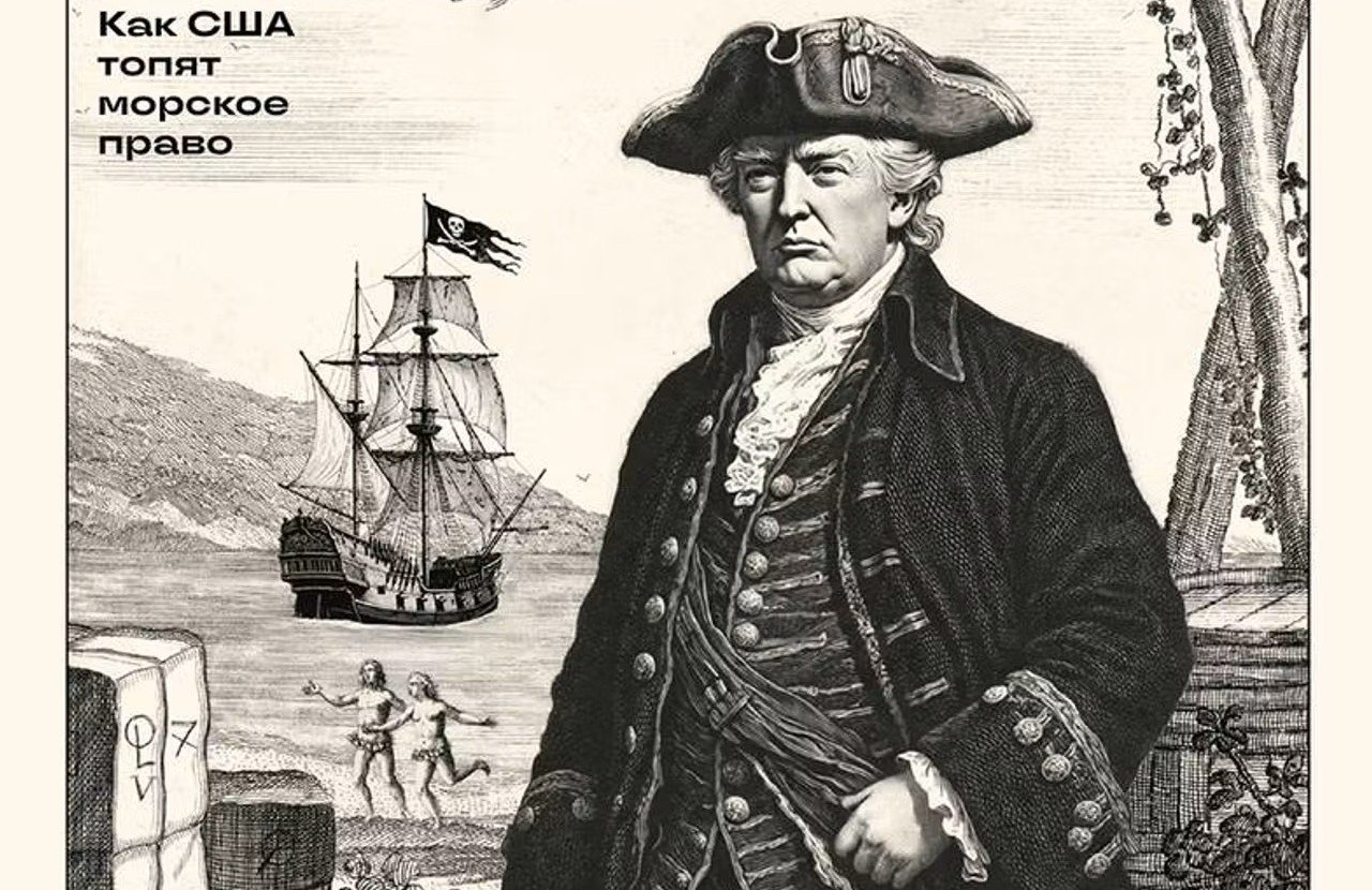 Propaganda rusă: Trump, caricaturizat drept „piratul din Caraibe”