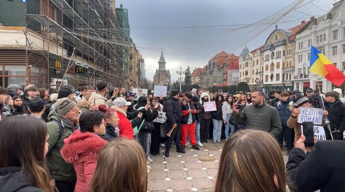 Protest la Timișoara: zeci cer pedeapsă pentru minori după incidentul din Cenei