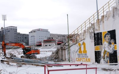 arena din Ștefan cel Mare este deja 50% demolată » GSP a intrat pe șantier