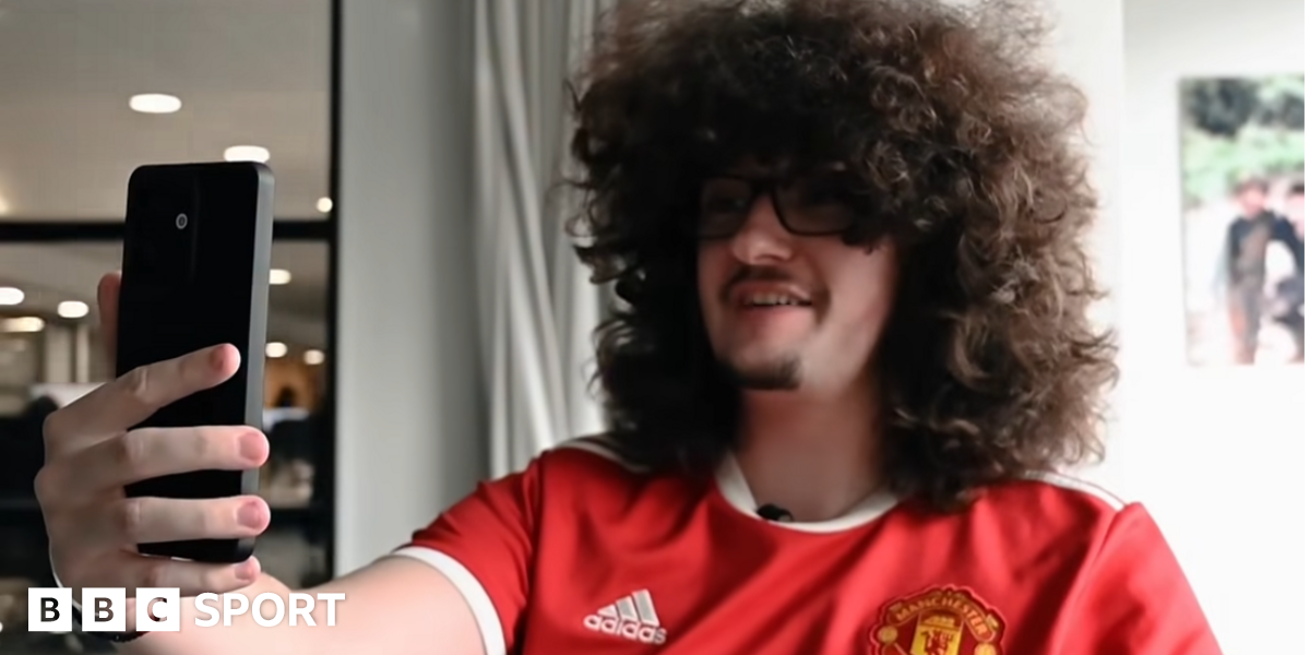 Frank Ilett poses with hair tools