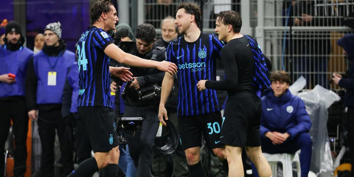 Inter-Juve 3-2 autogol e gol di Cambiaso, gol di Pio Esposito, Locatelli e Zielinski
