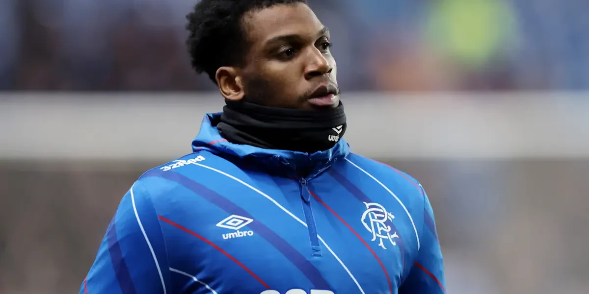 Dujon Sterling warms up for Rangers prior to a game