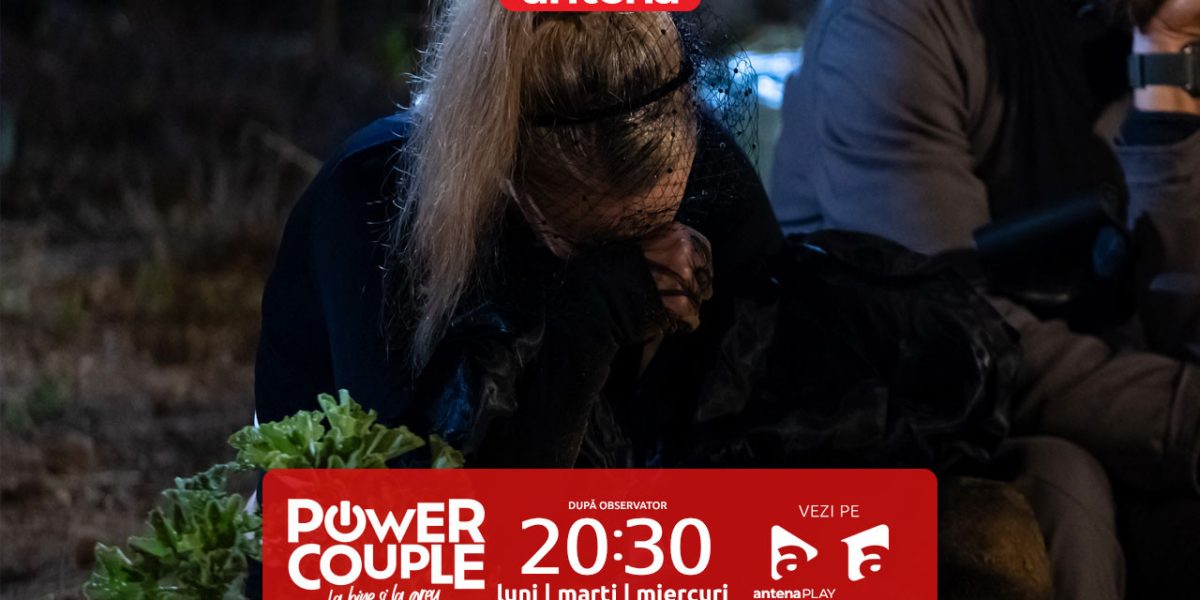 Power Couple România, 9 februarie 2026. Sandra Izbașa plânge în hohote în cimitir! Ce a găsit în coșciug | Video