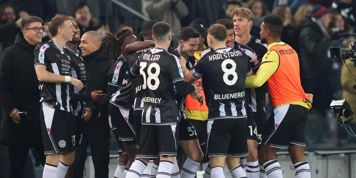 Udinese-Roma 1-0, gol di Ekkelenkamp