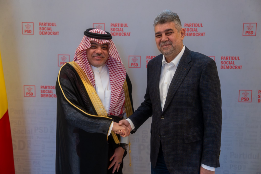Marcel Ciolacu a discutat cu ambasadorul Arabiei Saudite la București