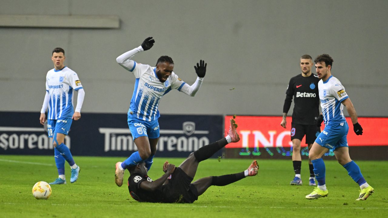 Cupa României: Universitatea Craiova și FCSB 2-2, favoriții eliminați devreme