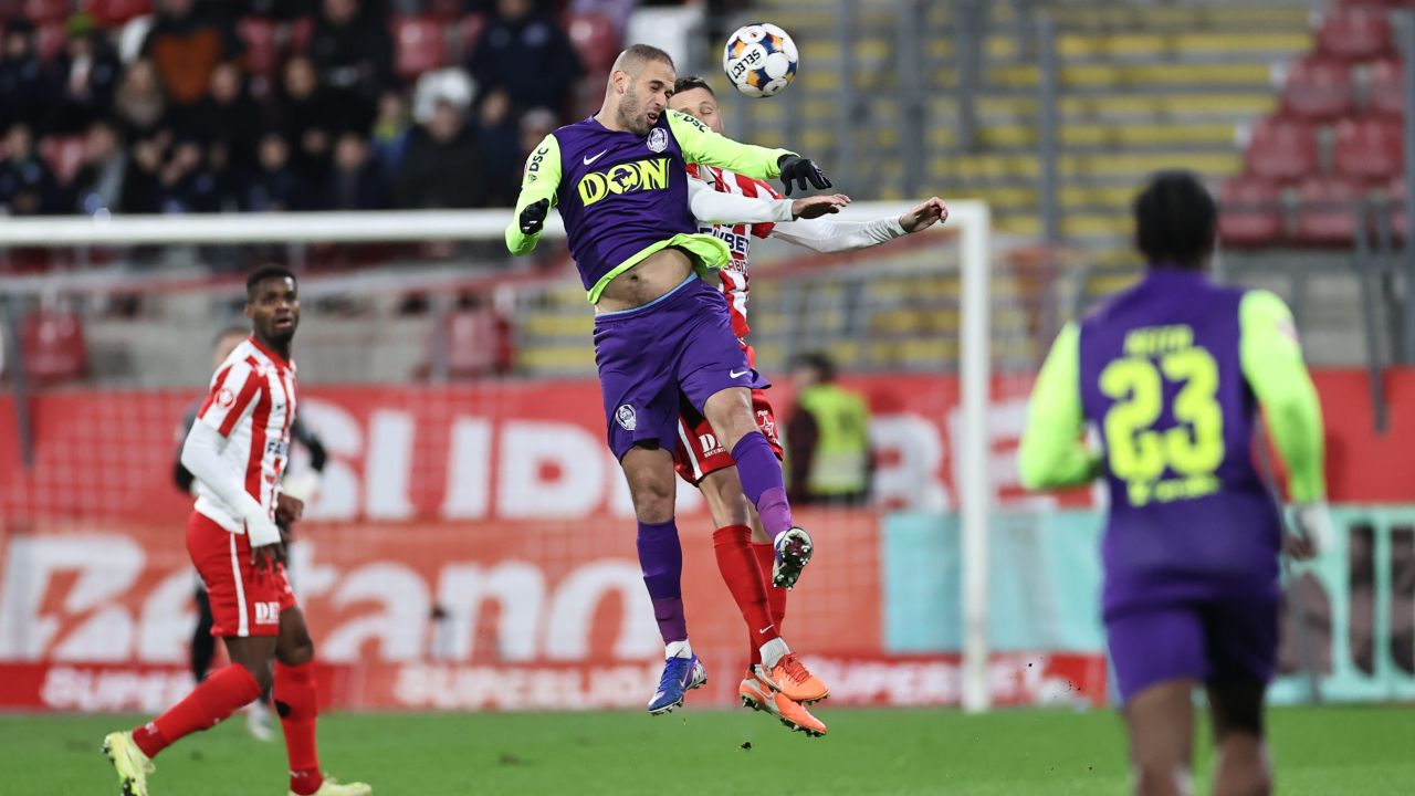 UTA Arad și CFR Cluj încheie meciul fără goluri; echilibrul se menține