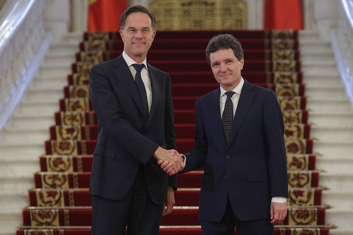Nicușor Dan și Mark Rutte, discuții despre securitatea Flancului Estic