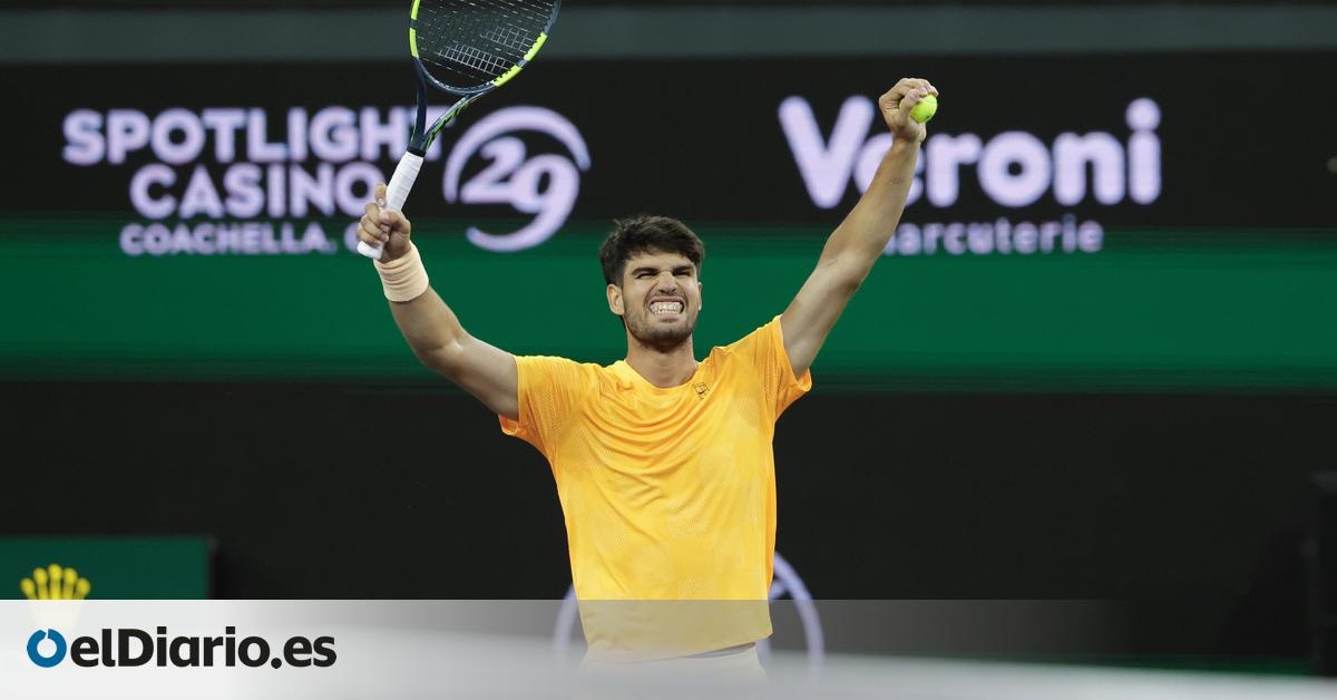 Tenis: Alcaraz - Medvédev: horario y dónde ver el partido de semifinales de Indian Wells 2026 por TV