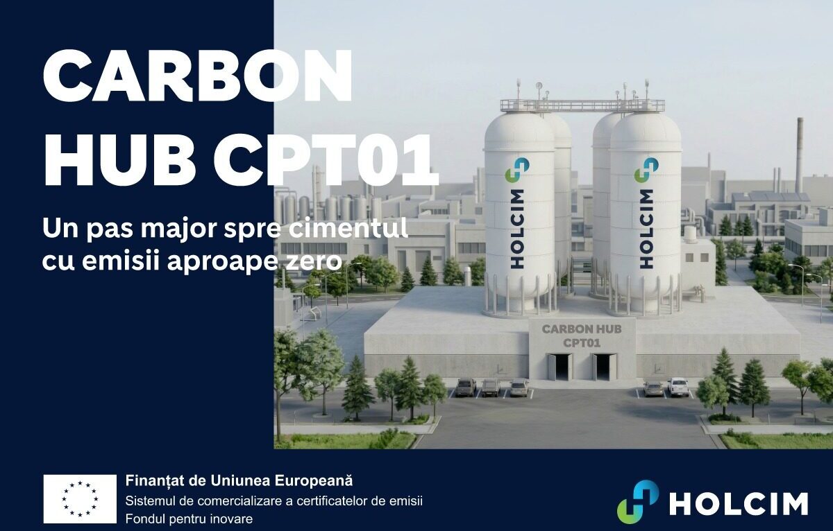 Holcim România primește finanțare CINEA pentru proiectul Carbon Hub CPT01