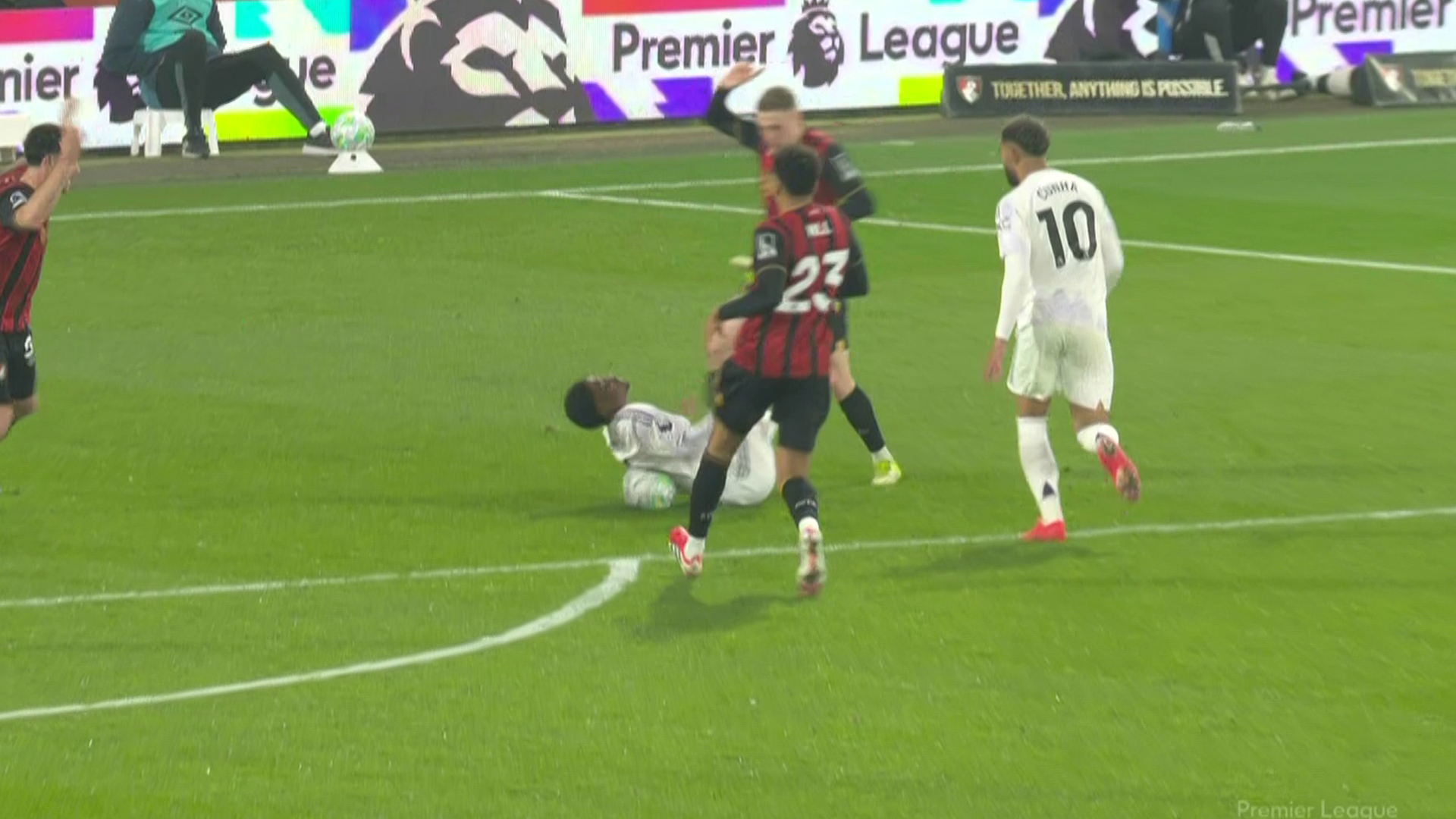 Man Utd fuming as Amad denied penalty before Bournemouth go straight down the other end and score