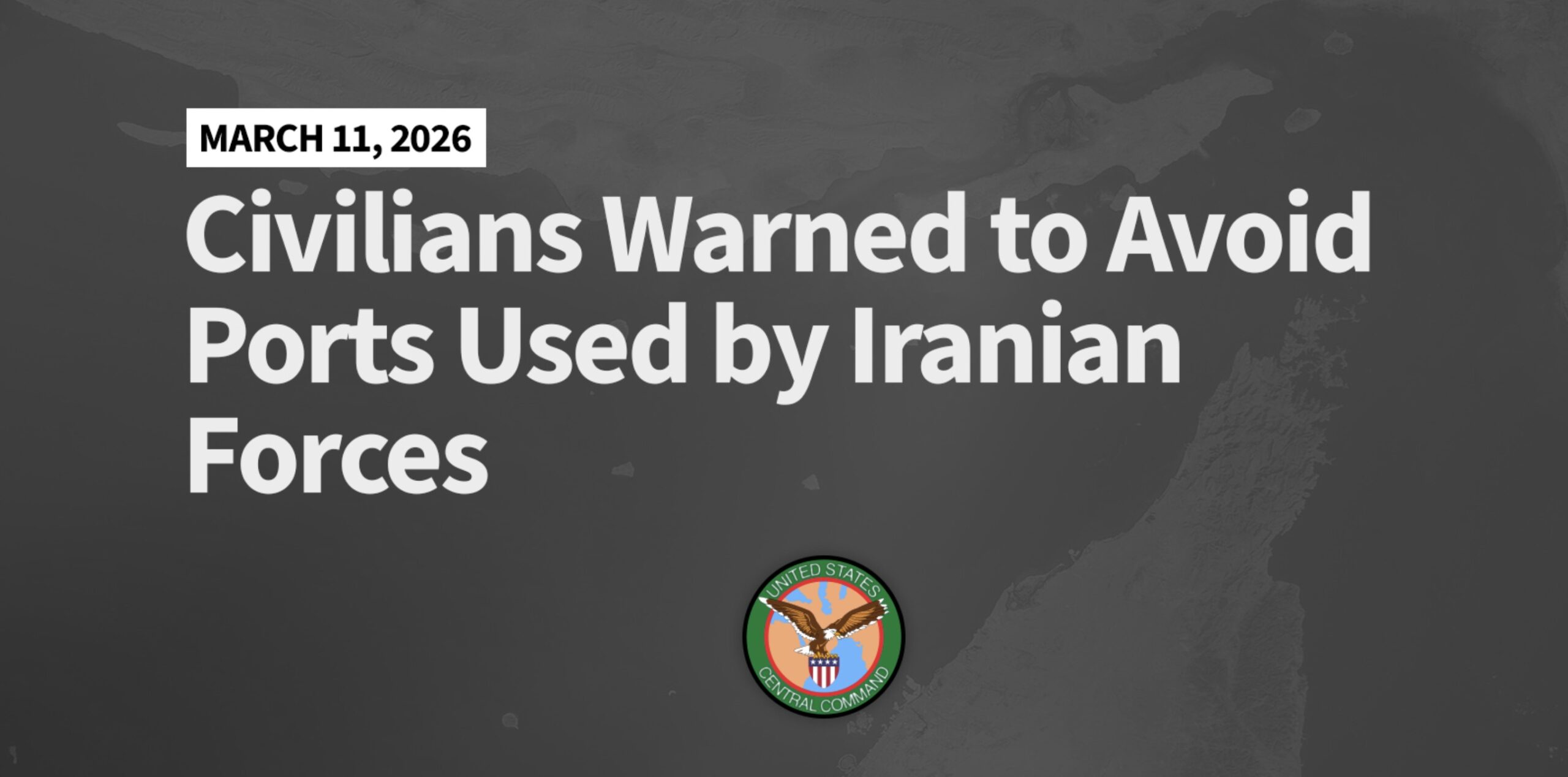 SUA: Civilii iranieni, sfătuiți să evite porturile din strâmtoarea hormuz