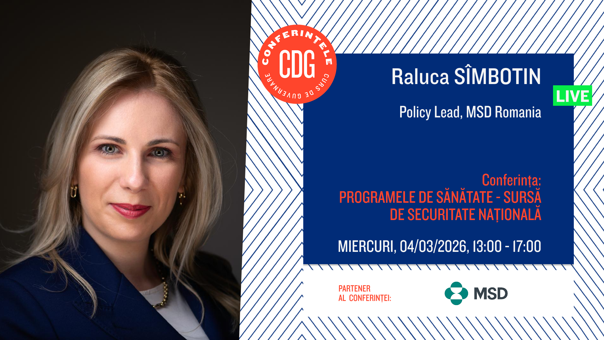 Investițiile în prevenție pot aduce 30 miliarde euro economiei românești, spune Raluca Sîmbotin