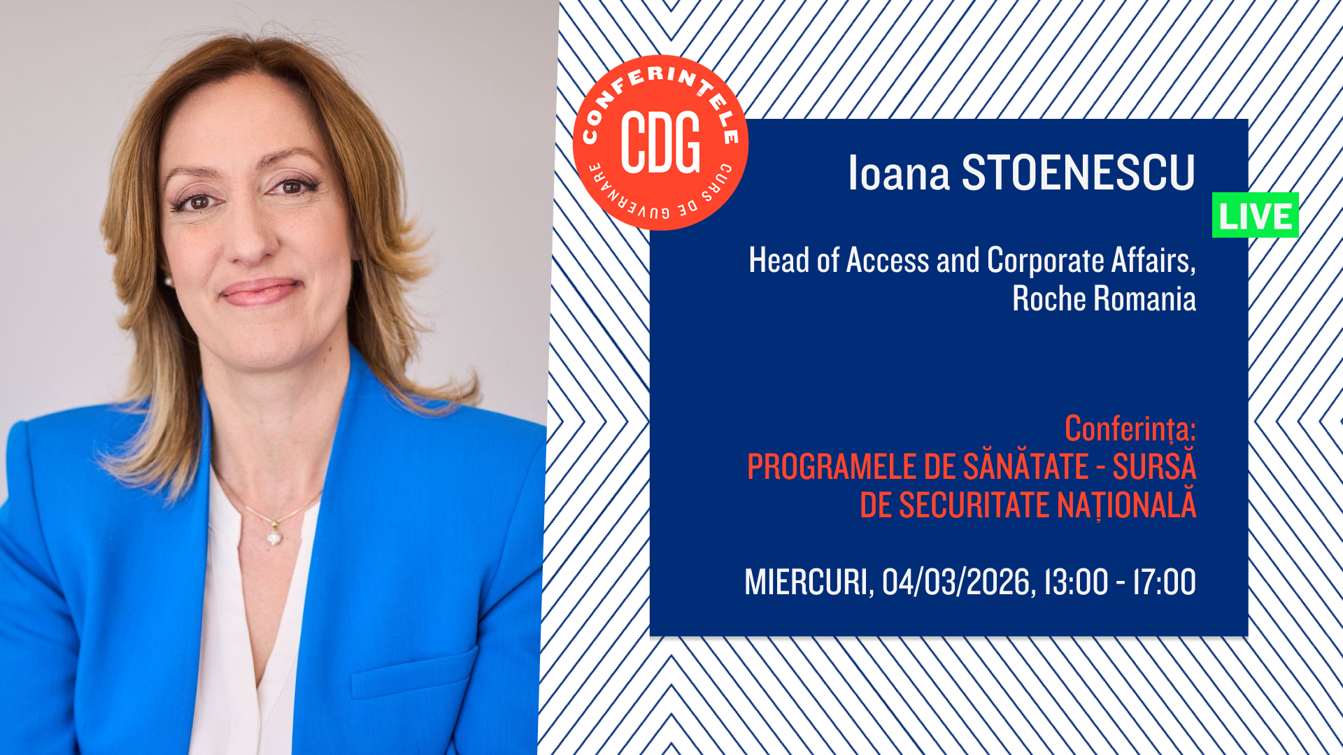 Ioana Stoenescu (Roche): Studii clinice – beneficii de 30% și acces la terapii