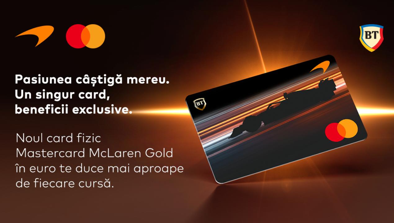 Banca Transilvania și Mastercard lansează cardul McLaren Gold, după debutul digital