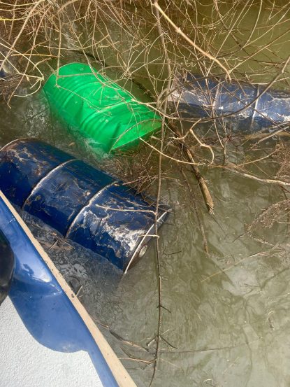 Constanța: 1.600 de litri de combustibil, recuperați din Dunăre de jandarmi