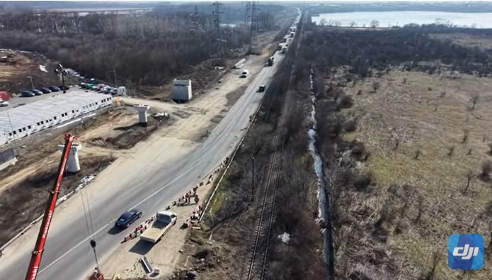 Video: Imagini cu lucrările de pe centura București, sectorul dn2-a2, Cernica