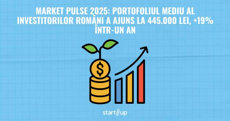 Studiu: Portofoliul mediu al investitorilor români, 445.000 lei (+19%), în 2025