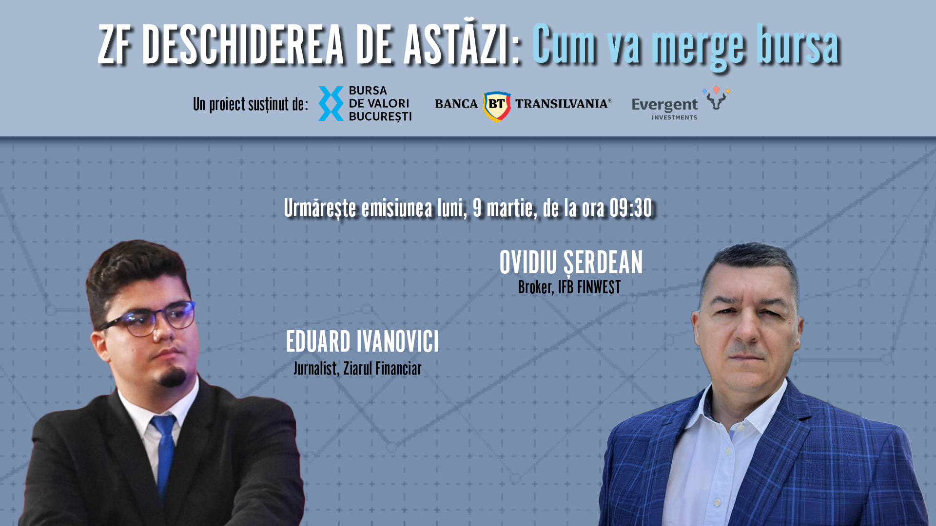 Bursa: Discuție cu Ovidiu Șerdean (IFB Finwest) luni, ora 09:30