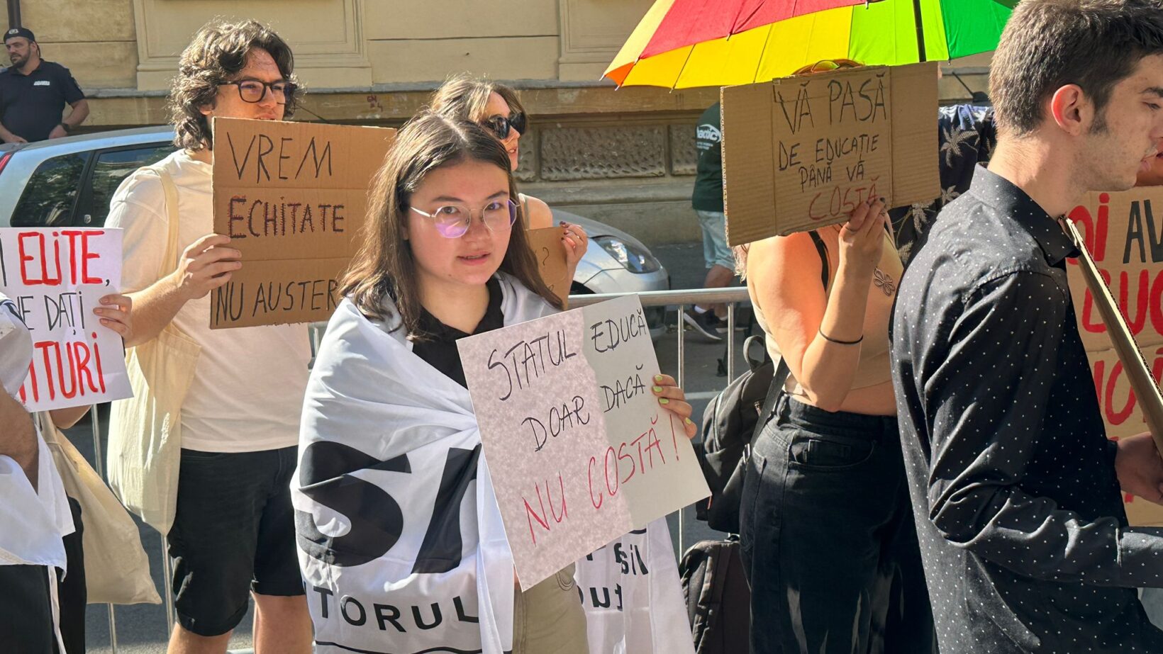 Studenții din Ansor protestează sâmbătă în piața victoriei
