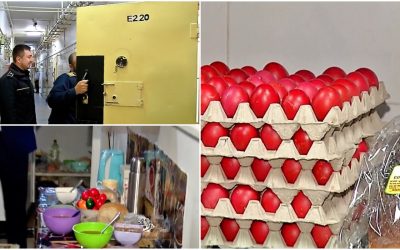 Meniu special de Paște pentru pușcăriași: 9 lei pe zi și