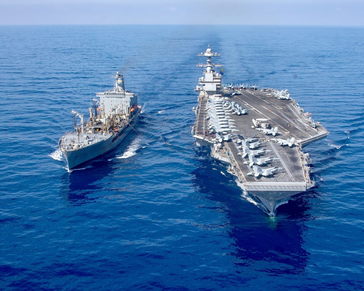 USS Gerald Ford, gigantul naval american, revine în Orientul Mijlociu
