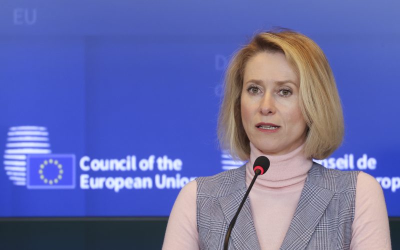 Kaja Kallas: UE poate debloca Rapid ajutorul de 90 miliarde € pentru Ucraina