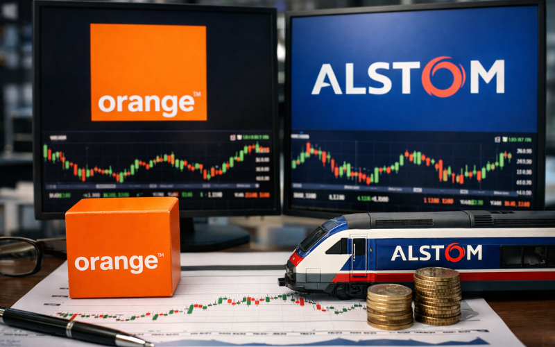 Alstom et Orange : les deux actions du CAC 40 les plus déterminantes aujourd’hui