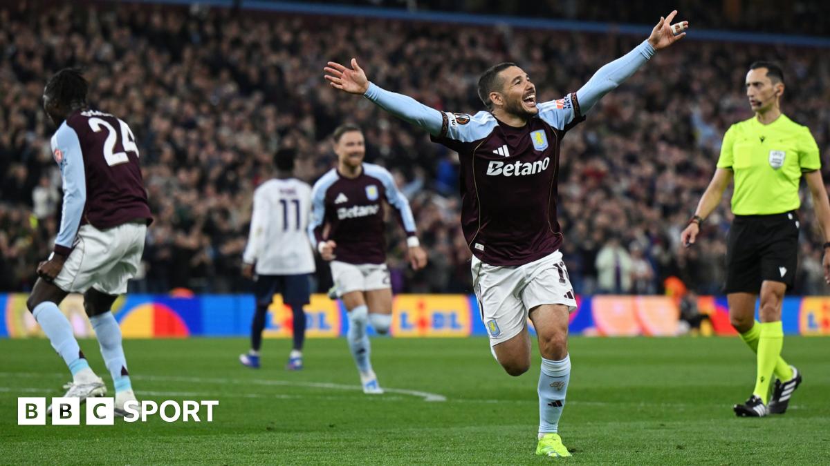 Aston Villa 4-0 Bologna: Unai Emery's side set up Europa League semi-final against Nottingham Forest