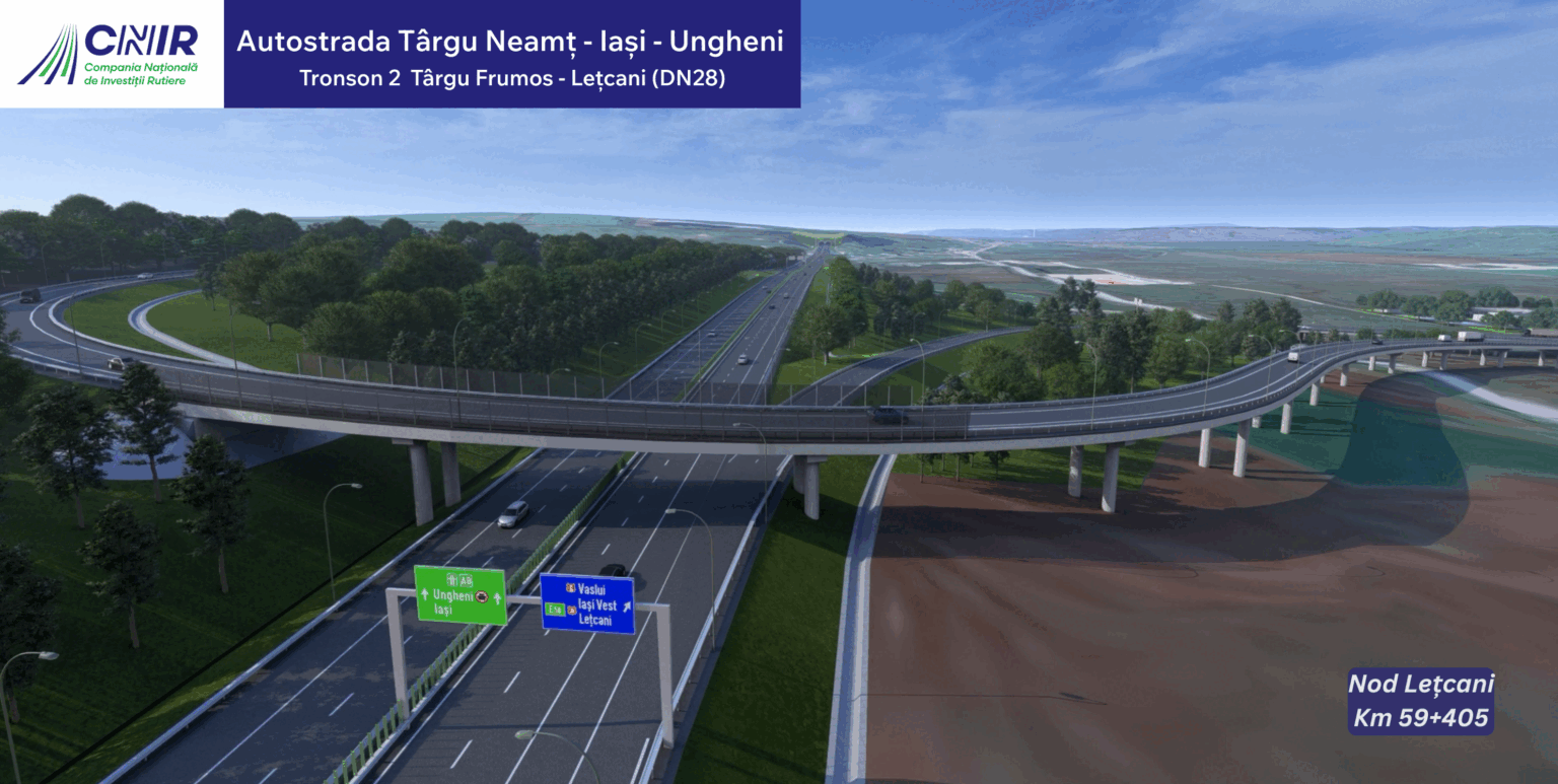 VIDEO Autostrada „Unirii” A8: Tronsonul care ajunge la Iași va fi realizat de un constructor român / Când va fi gata și ce bucată va fi tratată cu prioritate