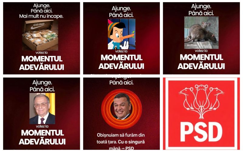 PSD-ul, ridiculizat după afișele „Momentul Adevărului”: „Bășcălie” pe rețele