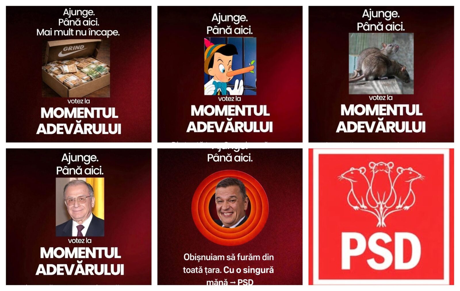 PSD-ul, ridiculizat după afișele „Momentul Adevărului”: „Bășcălie” pe rețele