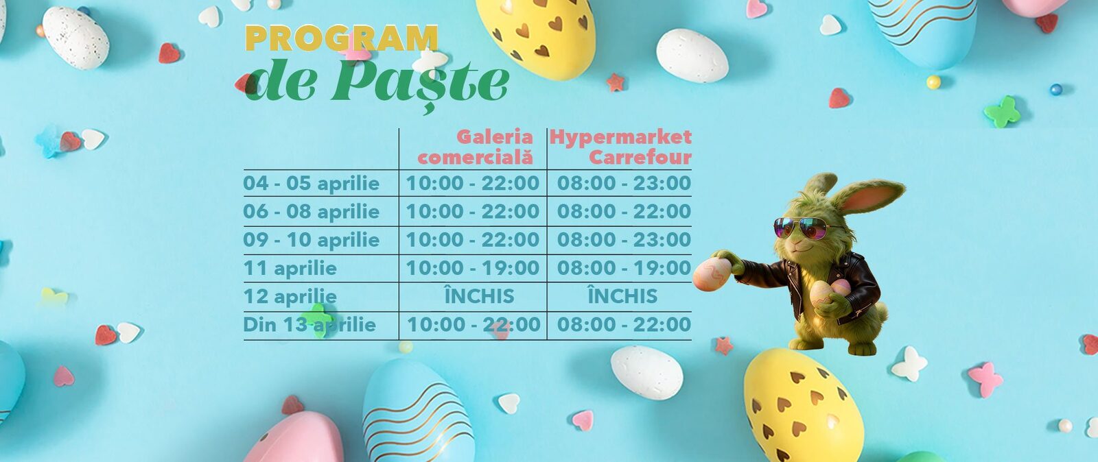 Brăila Mall a dat startul pregătirilor pentru Paște, cu evenimente și campanii speciale pentru vizitatori, care se vor desfășura până pe 14 aprilie