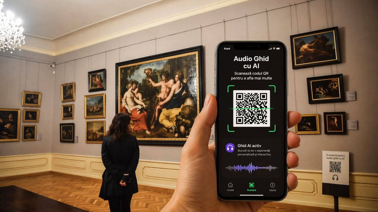 Sibiu: Ghidul audio AI la Muzeul Brukenthal, accesibil în 12 limbi