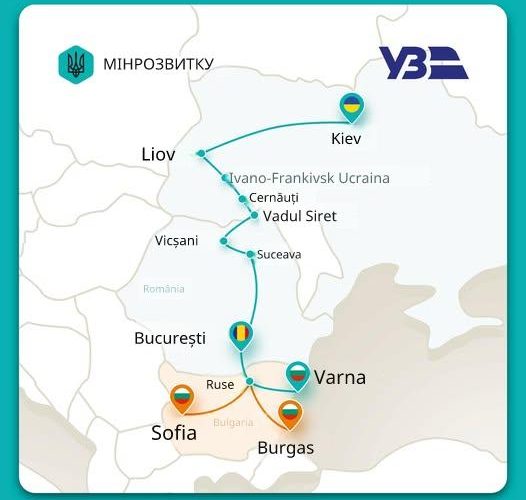 Tren Ucraina-Bulgaria, prin București: Călătorie de 30 de ore din această vară