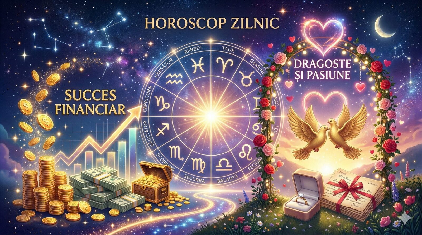 Astăzi, astrele prevestesc o zi plină de sensibilitate, dar și de bunăvoință pentru zodiile Berbec, Taur și Gemeni, conform previziunilor astrologice