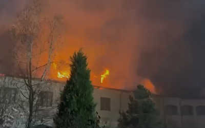VIDEO Incendiu puternic în ziua de Paște la Mănăstirea Bistrița din Vâlcea